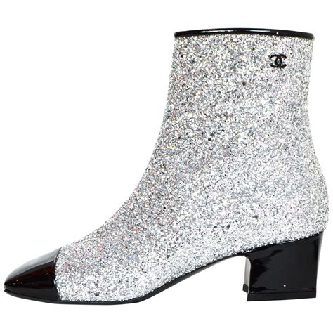 chanel glitter boots 2017 price|Chanel Glitter CC Ankle Boots .